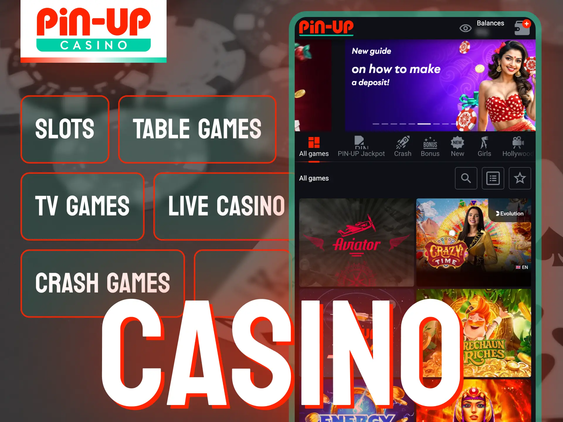 The official Pin-Up app hosts a massive library of casino entertainment.