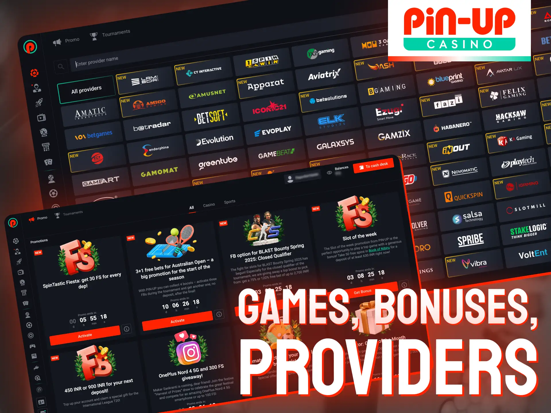 Take advantage of the impressive rewards system available at Pin-Up.