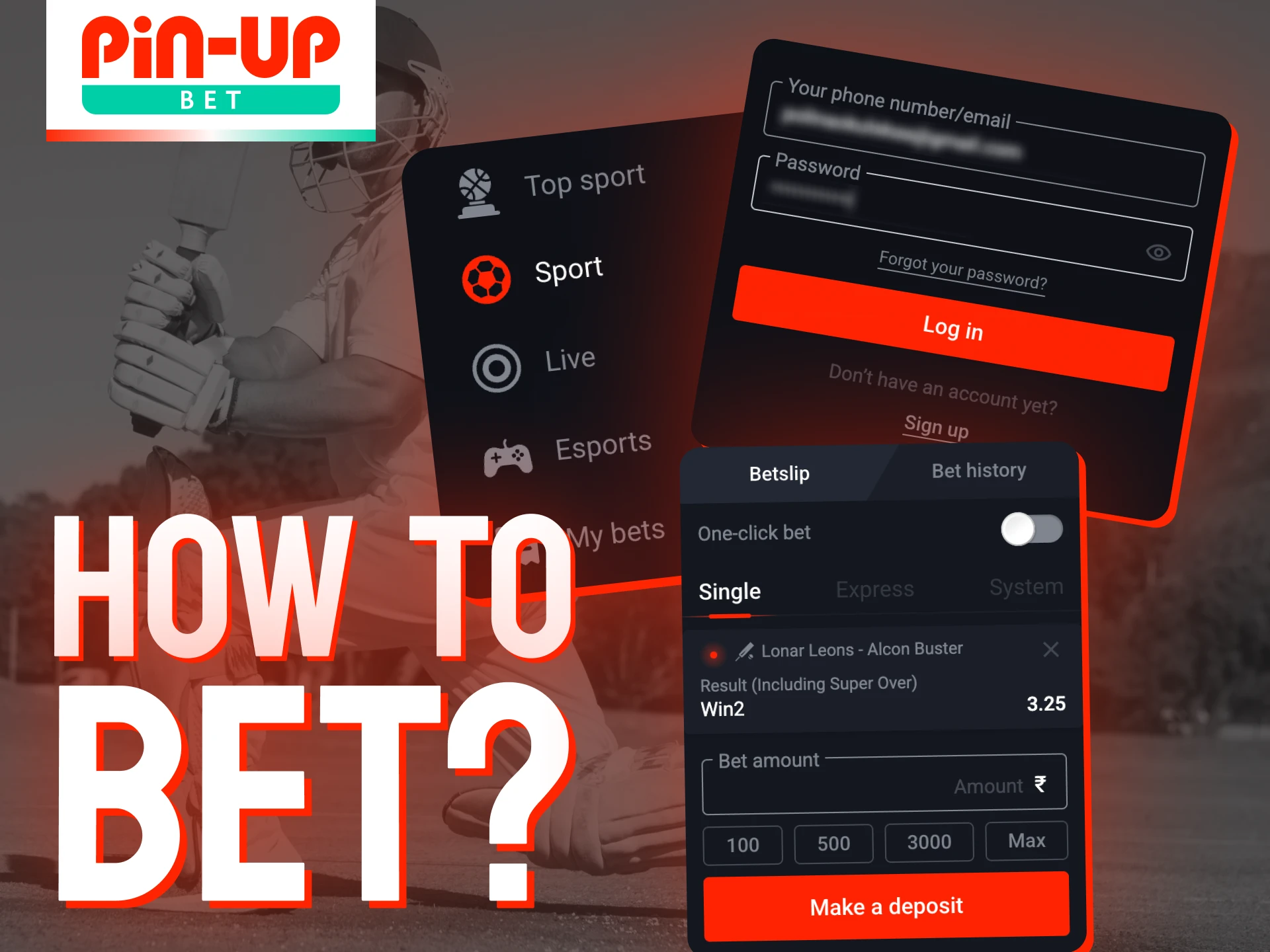 Sign up at Pin-Up today and start placing your cricket bets.