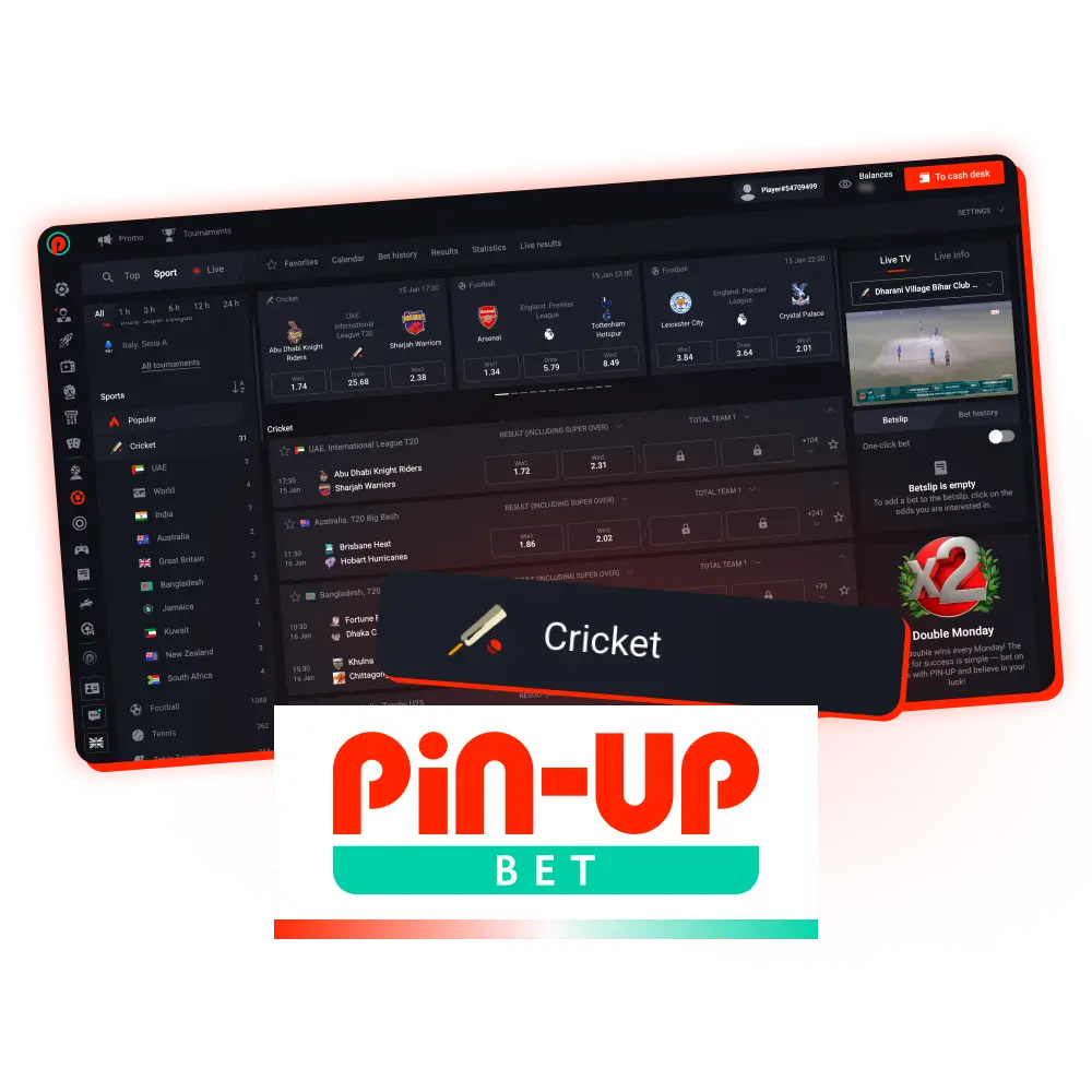 If you're looking for a reliable place to bet on cricket, Pin-Up is an outstanding choice.