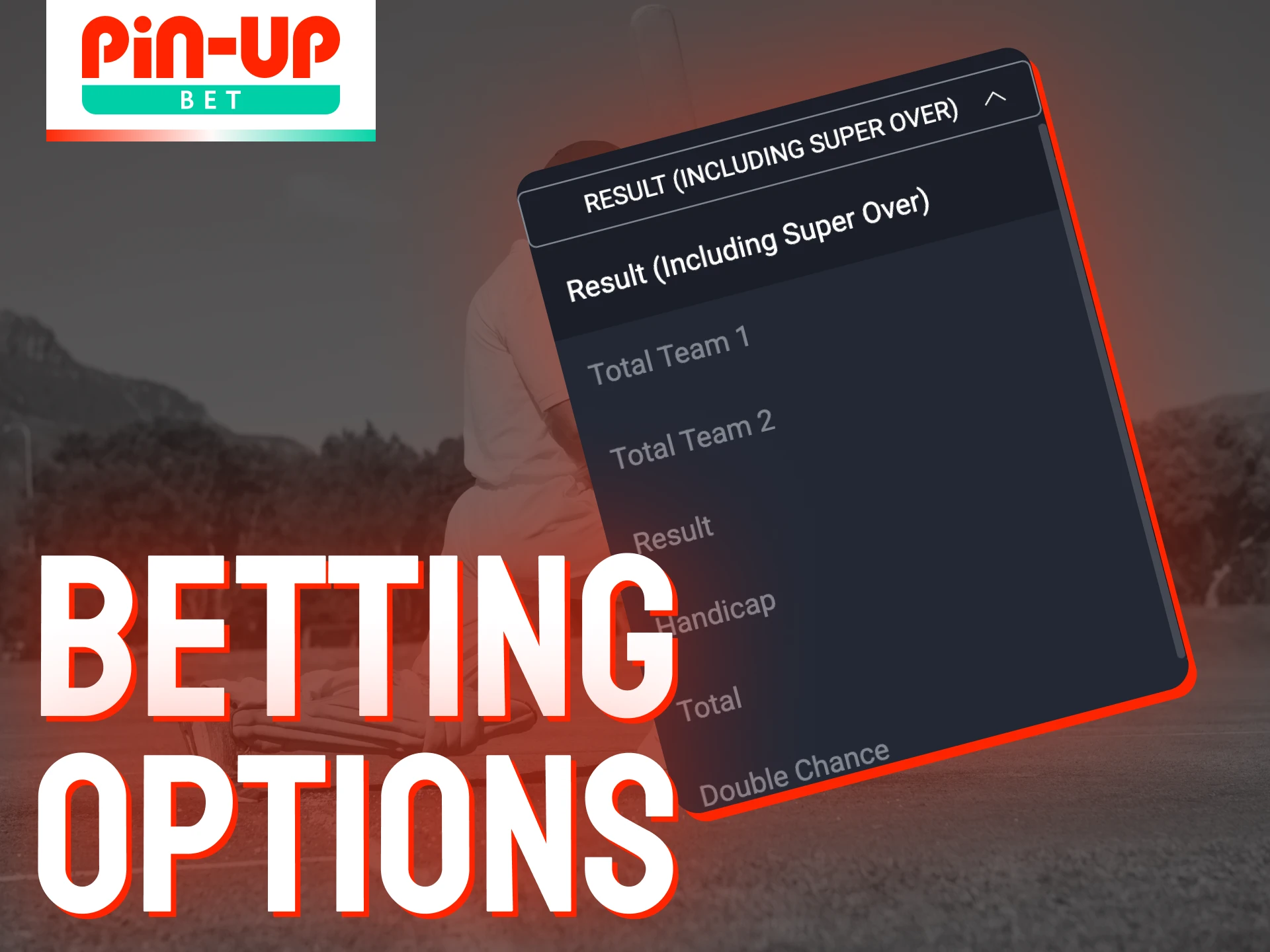 Pin-Up provides a wide array of betting markets for cricket fans.