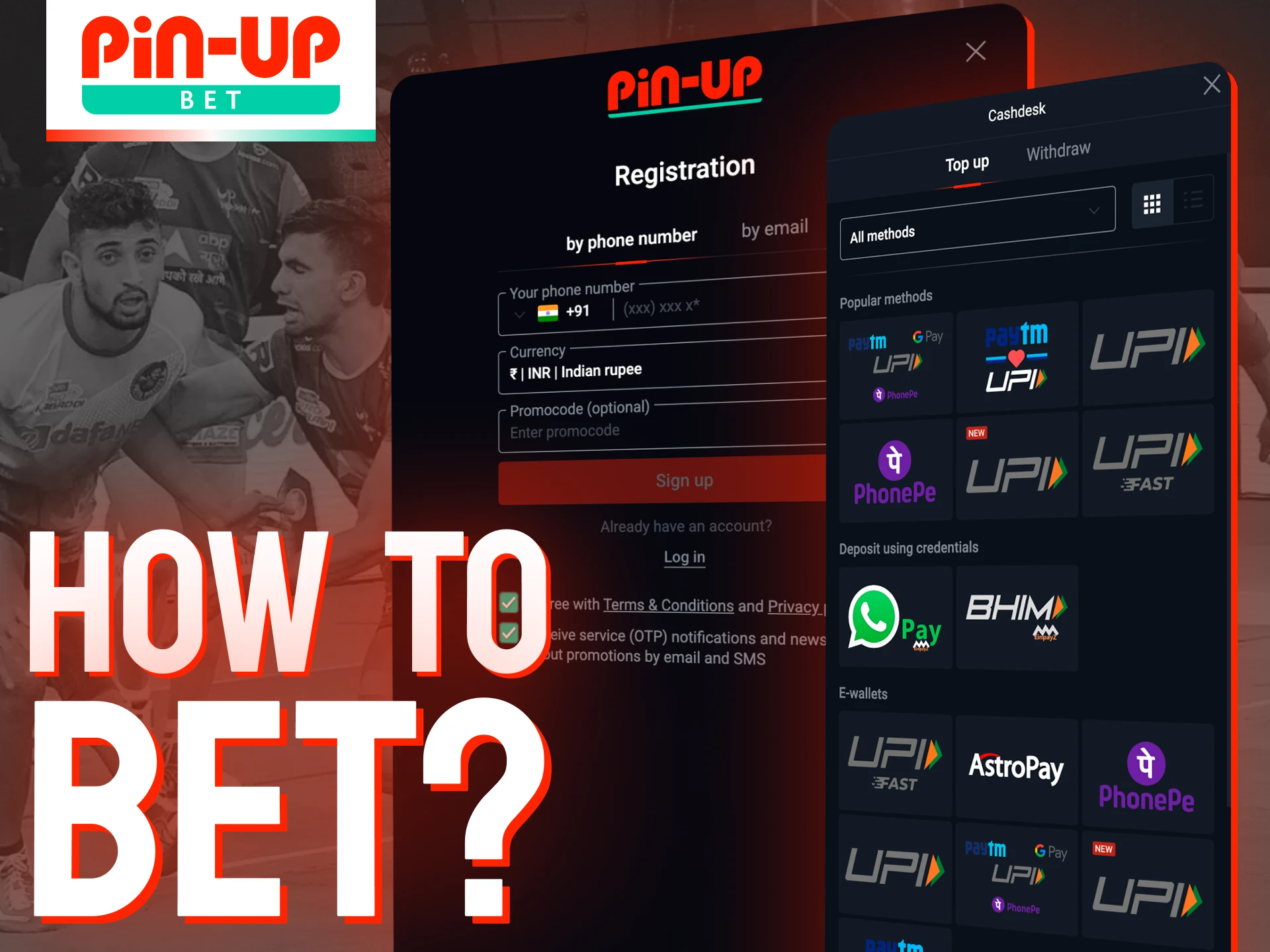 Getting started with kabaddi bets at Pin-Up is a breeze.