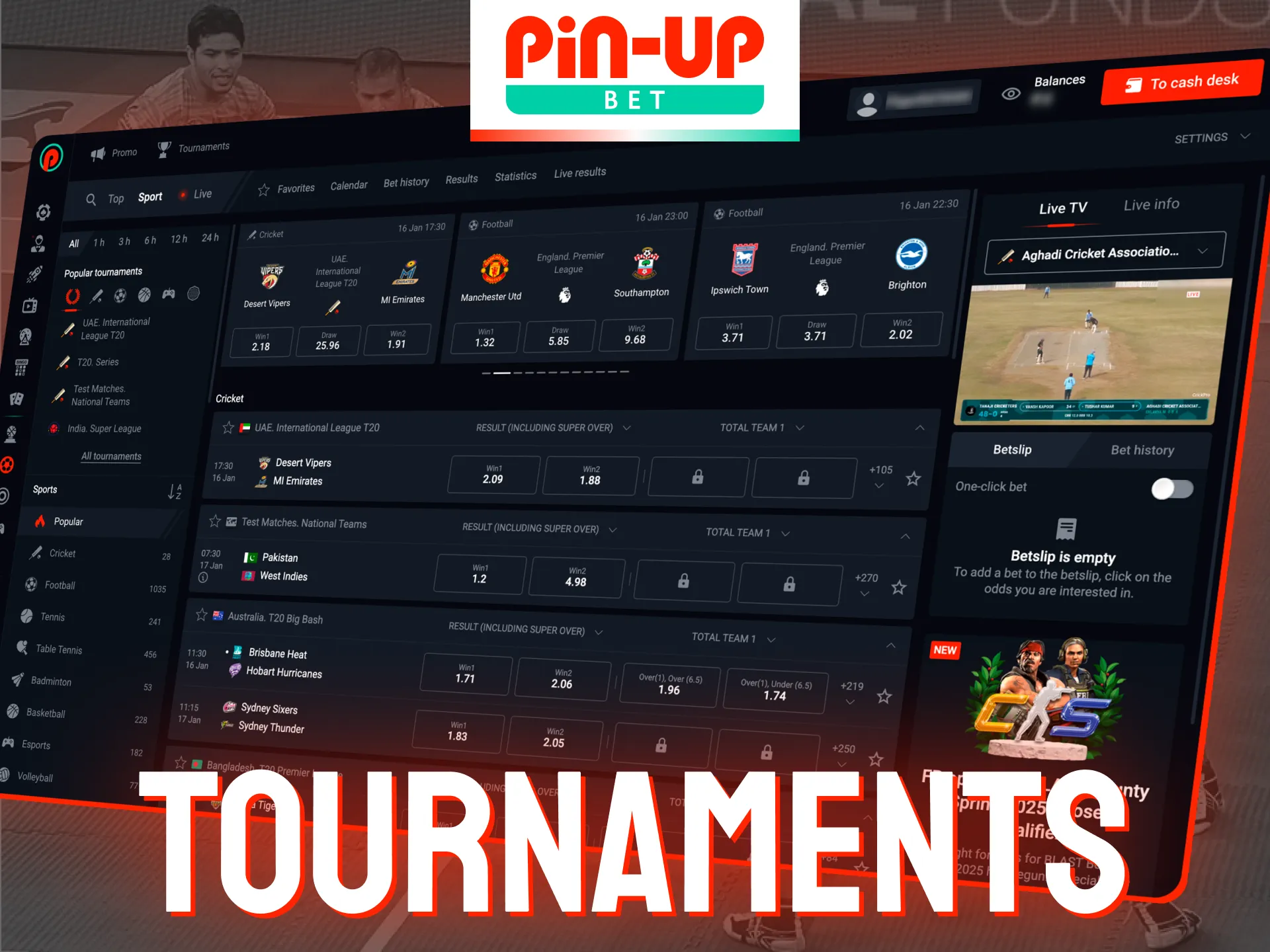 Pin-Up covers all the major kabaddi tournaments.