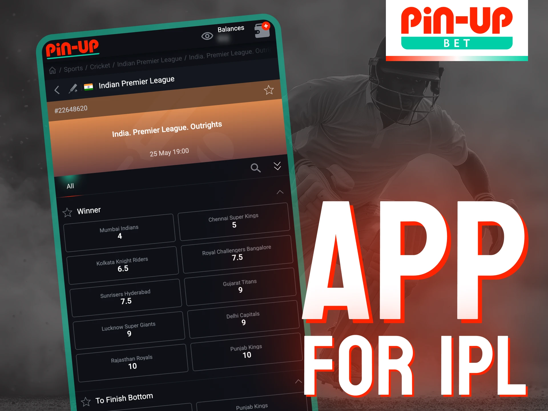 Bet on the go with the Pin-Up mobile app for Android and iOS.