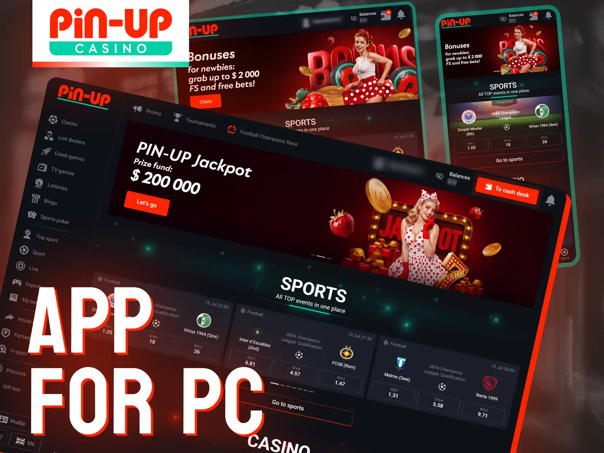You can enjoy a seamless experience at Pin-Up Casino using any desktop or laptop browser without needing to install additional software.