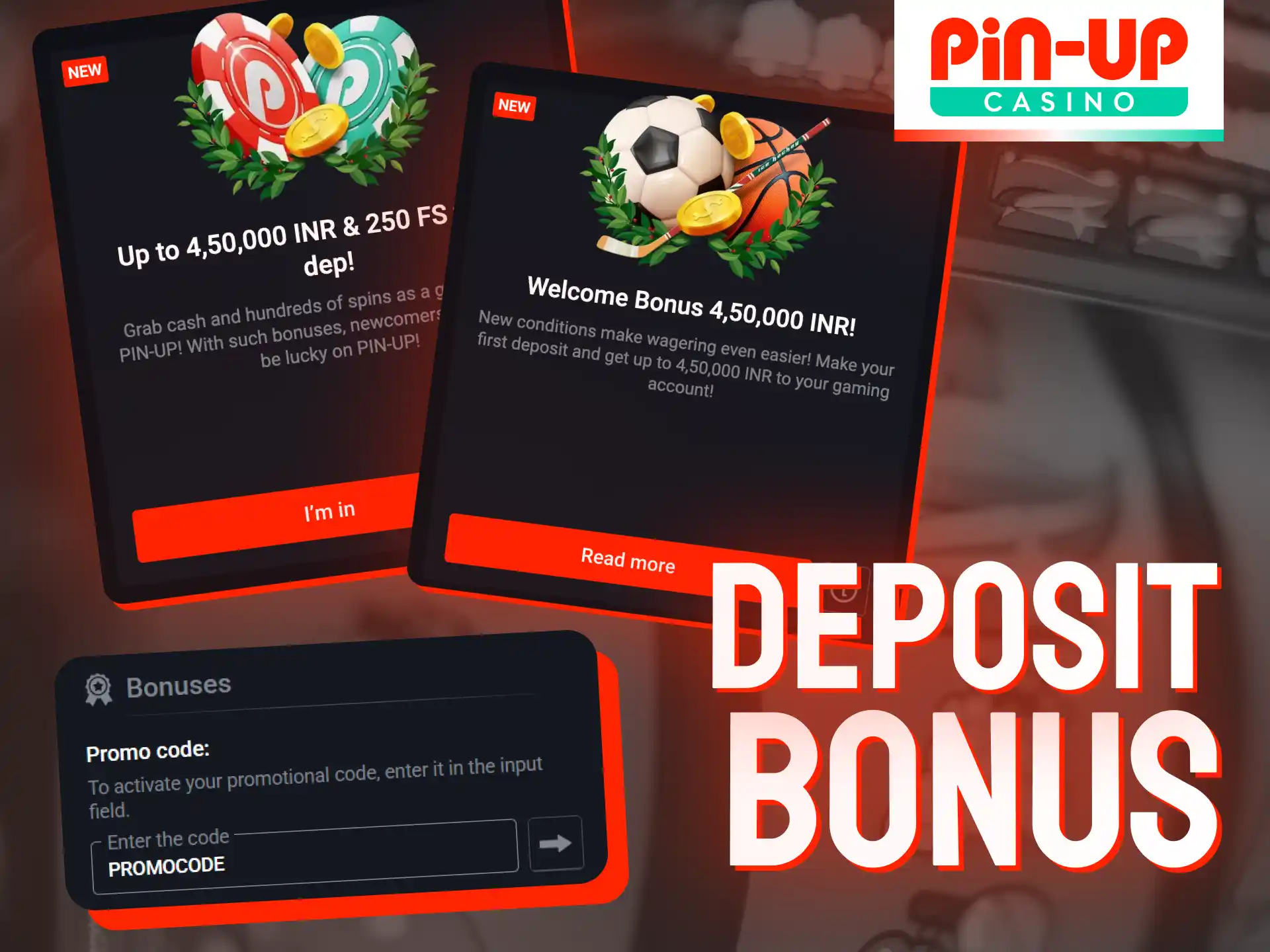As soon as you make your first deposit, Pin-Up Casino rewards you with a generous welcome package.