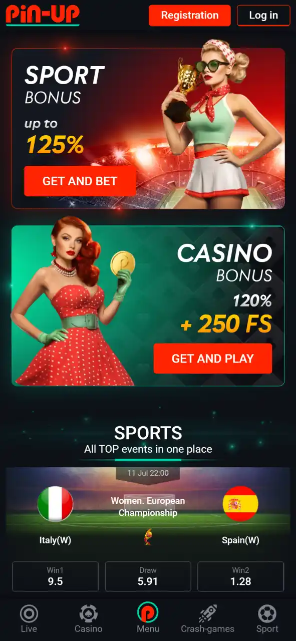 Head over to the official Pin-Up Casino website to finalize your transaction.