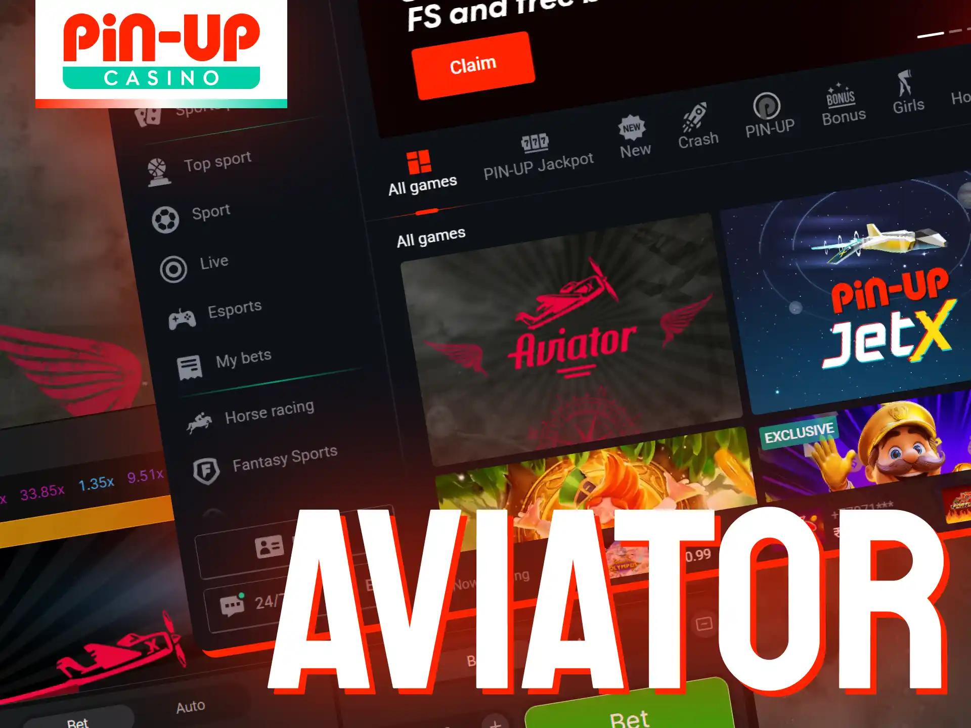 Take flight with Aviator at Pin-Up Casino India—just make sure to cash out your winnings before the plane disappears.