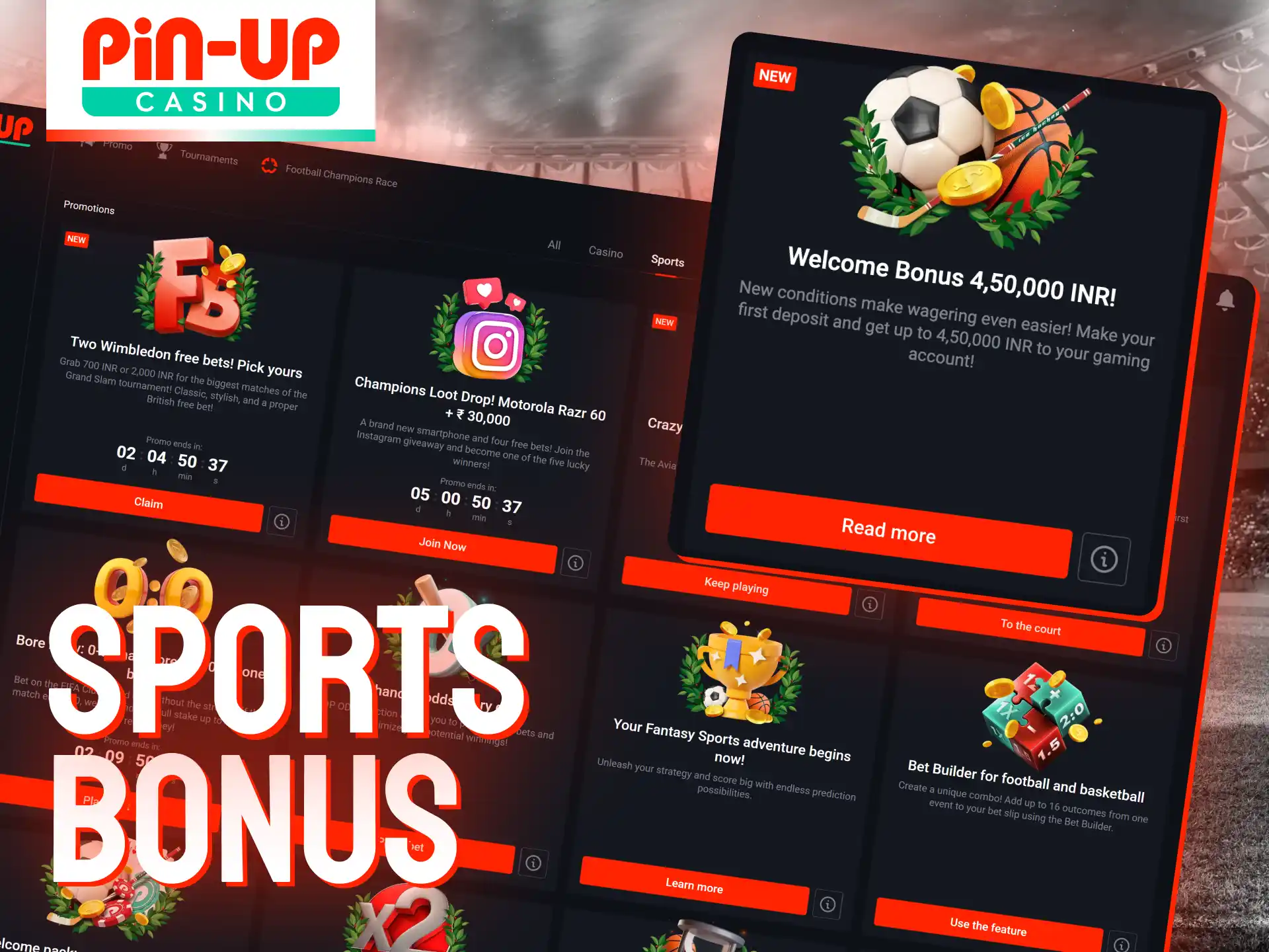 Boost your sports betting experience with tiered deposit bonuses available at Pin-Up.